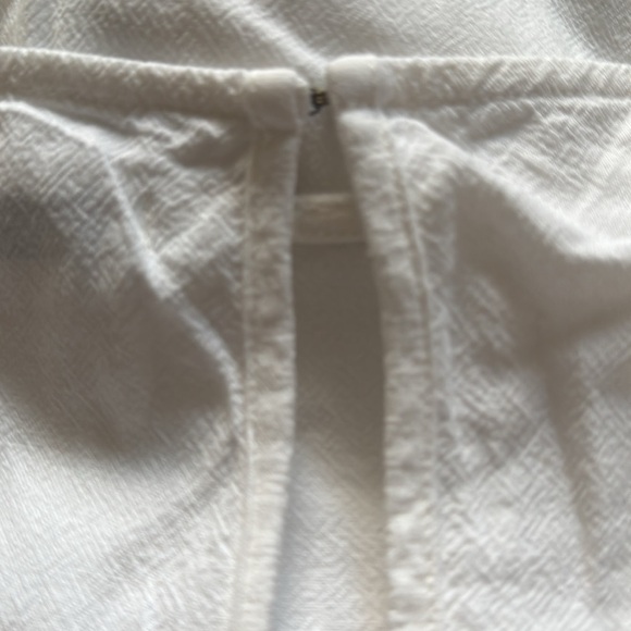 Shades of Grey by Micah Cohen white dolman sleeves white linen cotton top Sz M - Picture 5 of 7